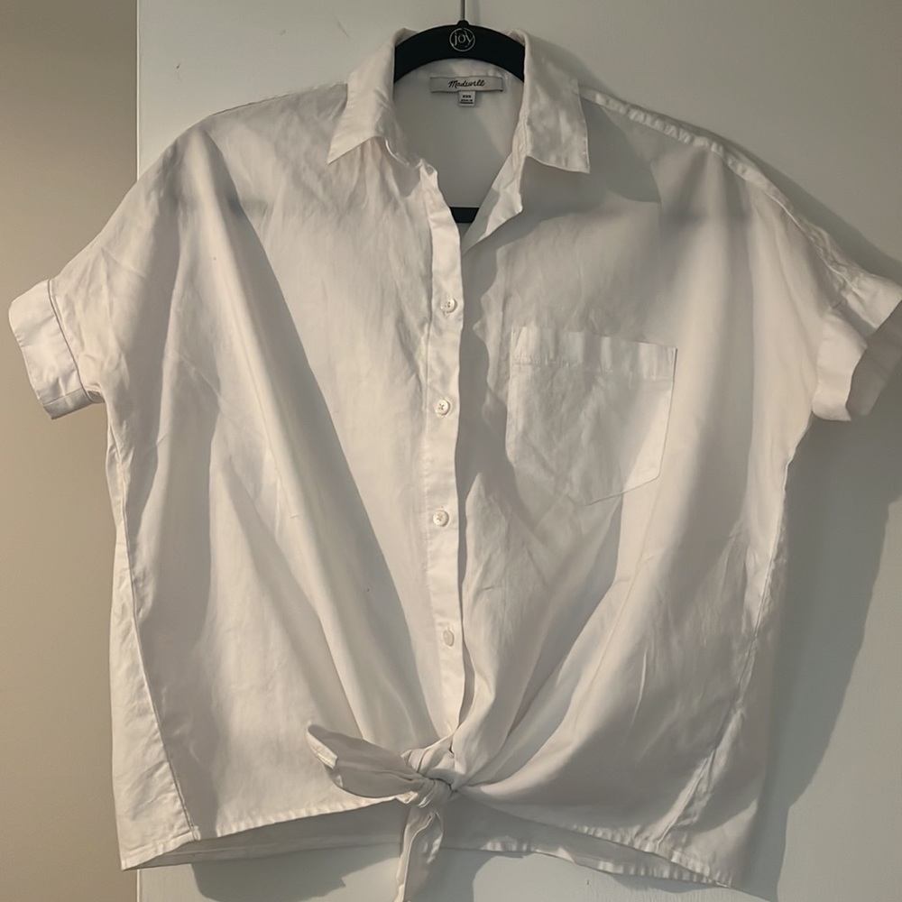 Madewell Front Tie Shirt